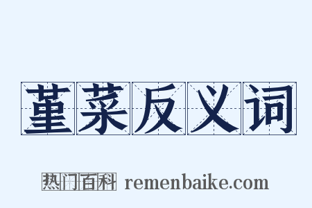 堇菜反义词是什么意思的图片